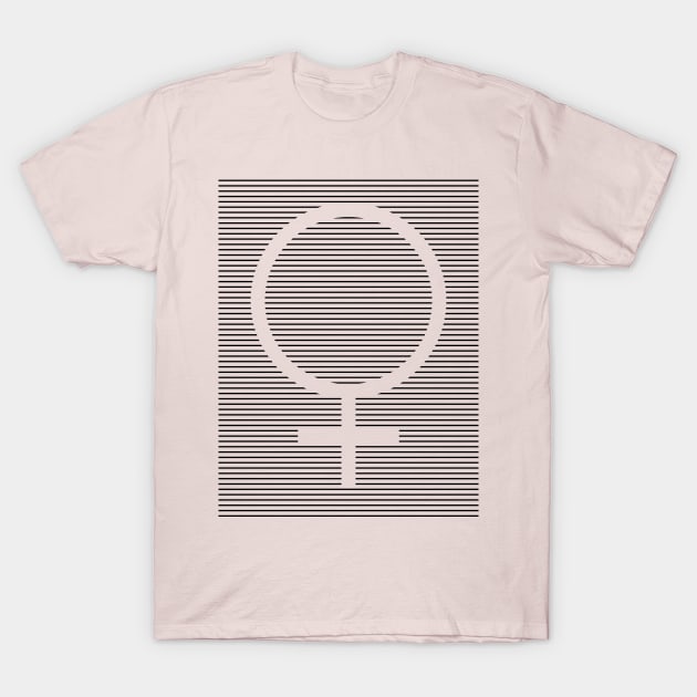 Woman Girl Female Gender Symbol Pride T-Shirt by Bobtees
